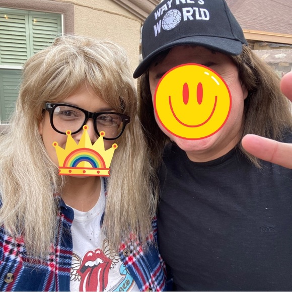 Brown mullet wig - Picture 4 of 4